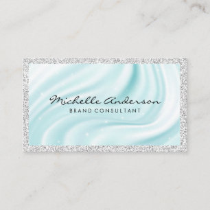 Silk Material Drapery   Sparkle   Glitter Business Card