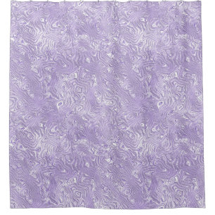Silk Moire Small Pattern in Lilac Lavender Shower Curtain