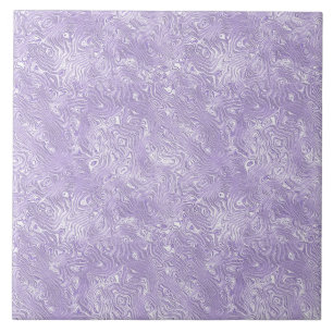 Silk Moire Small Pattern in Lilac Lavender Tile