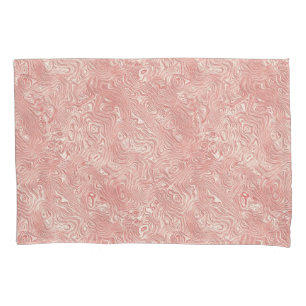 Silk Moire Small Pattern in Peach Pillowcase