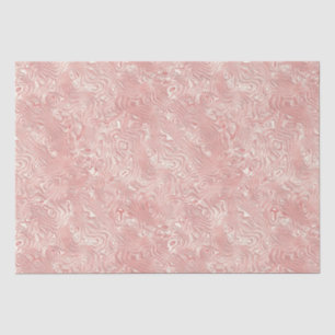 Silk Moire Small Pattern in Peach Tissue Paper