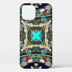 silk neck scarf or kerchief square pattern design  iPhone 12 case