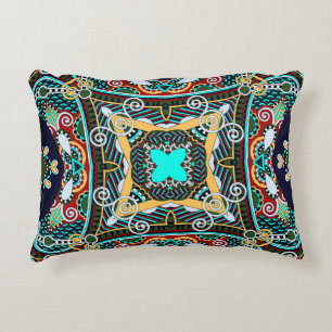 silk neck scarf or kerchief square pattern design  decorative cushion