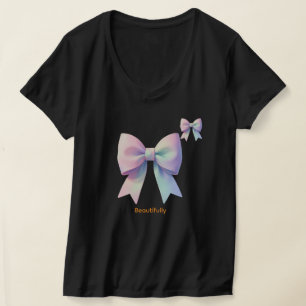Silk Pastel Glow Bow T-Shirt