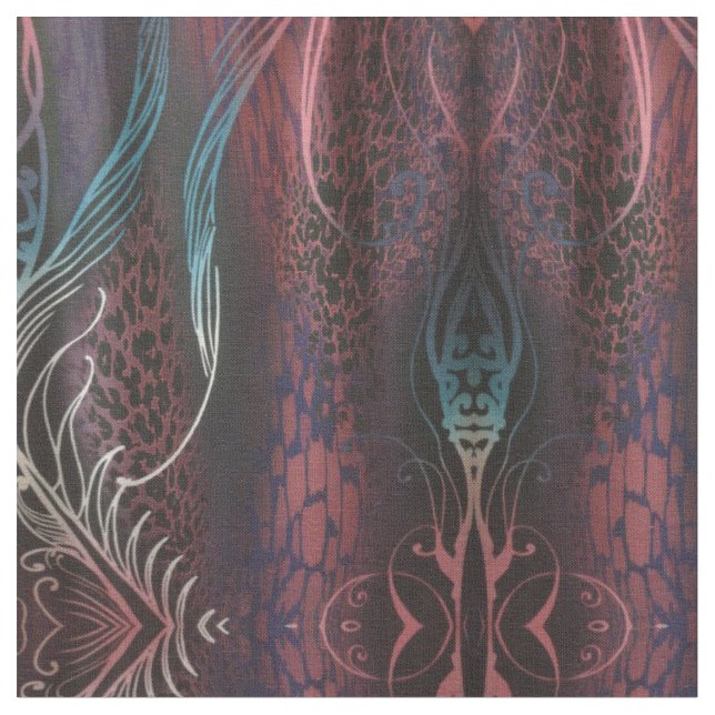 Silk Printed Fabric (Close Up)