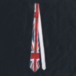Silk style Union Jack British Flag Tie<br><div class="desc">Silk Style British Union Jack design in red white and blue,  great gift for any lover of British ,  United Kingdom culture</div>
