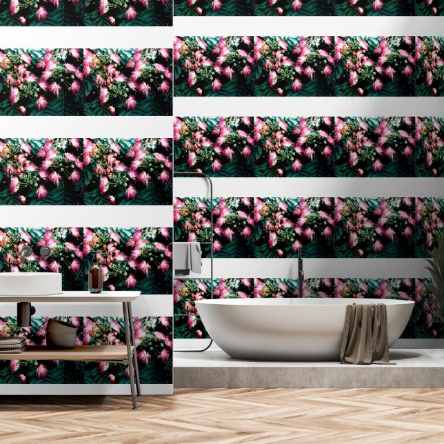 Silk Tree Wallpaper (Bathroom)