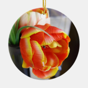 Silk Tulip Ceramic Tree Decoration