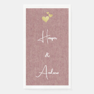 Silk Vows Sophisticated Wedding Napkin