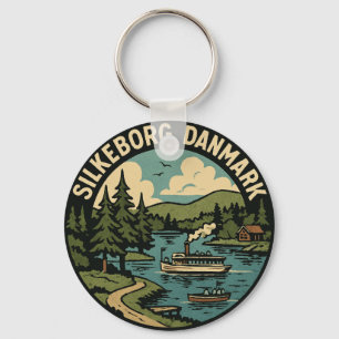 Silkeborg Denmark Lake Key Ring