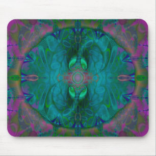 Silken Portals Psychedelic Abstract Mouse Mat