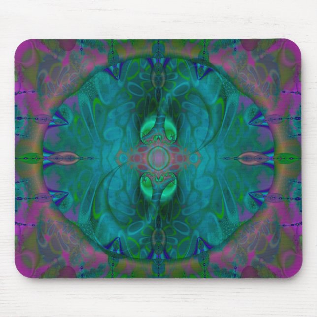 Silken Portals Psychedelic Abstract Mouse Mat (Front)