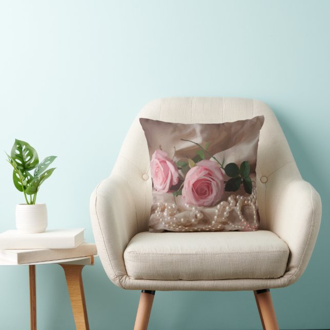 Silken Rose Cushion (Chair)