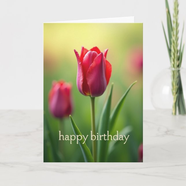 Silken Sheen Birthday Card (Front)