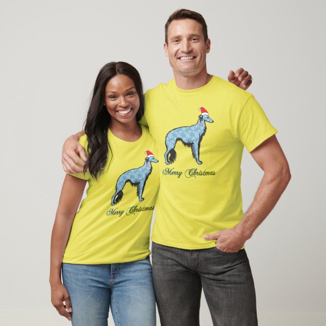 Silken Snowflake Merry Christmas T-Shirt (Unisex)