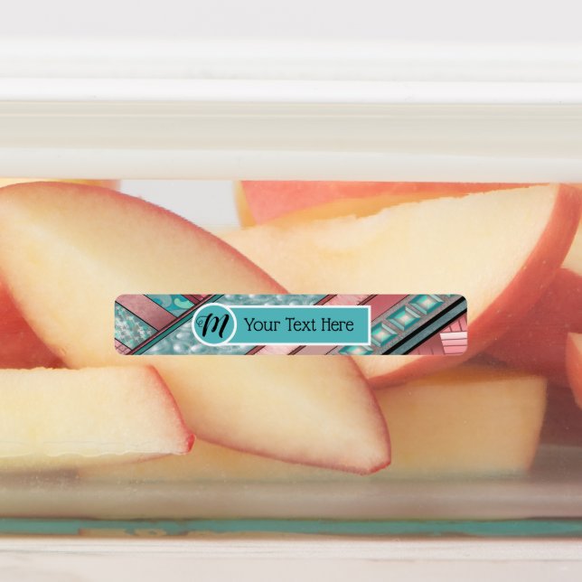 Silken Stripes Geometric - Custom skinny Rectangle (Affixed)