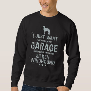 Silken Windhound Dad Garage Men Hang Sweatshirt
