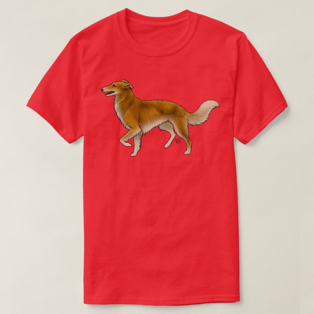 Silken Windhound Red T-Shirt (Design Front)