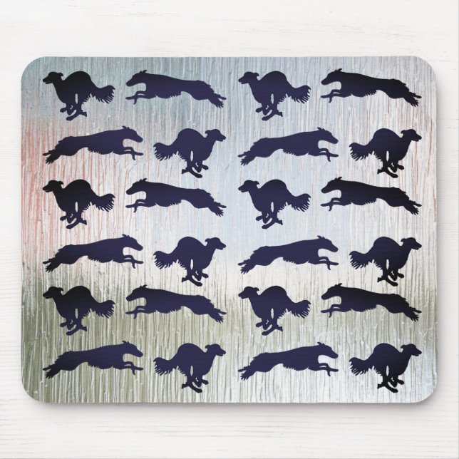 Silken Windhound Running Mouse Mat (Front)