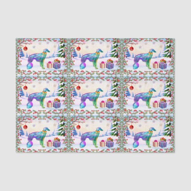 Silken Windhound X-mas Tissue Paper (Front)