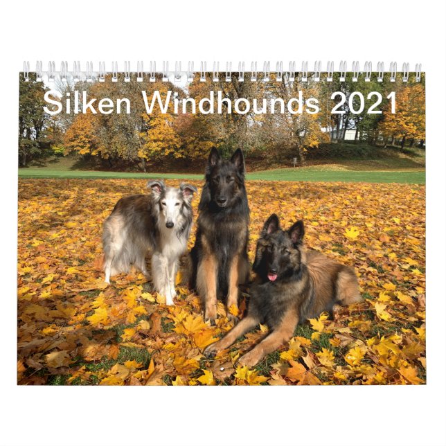 Silken Windhounds 2021 - With Friends calendar (Cover)