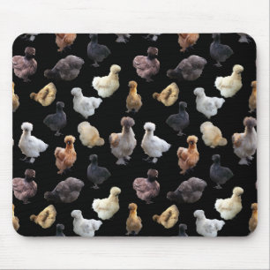 Silkie Bantam Chickens Mouse Mat