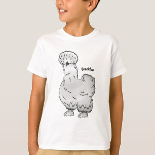 Silkie chicken cartoon illustration  T-Shirt