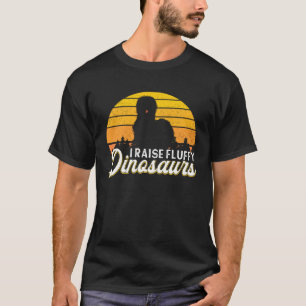 Silkie Chicken Farmer I Raise Dinosaurs Chinese Si T-Shirt