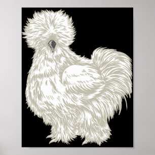 Silkie Chicken Poster