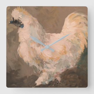 Silkie Chicken Wall Clock