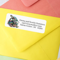 Silkie Chicken Watercolor Return Address