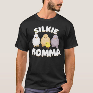 Silkie Momma Chicken Mum T-Shirt