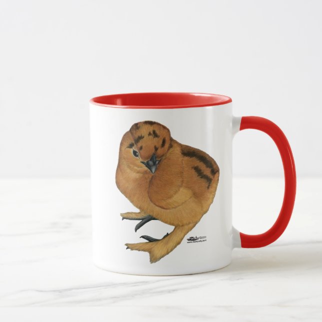 Silkie Red Chick Mug (Right)