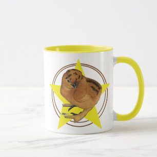 Silkie Red Chick Star Mug