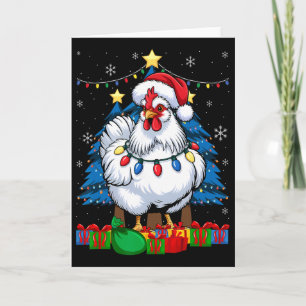 Silkie Silky Chicken Funny Christmas Graphic _1 Card