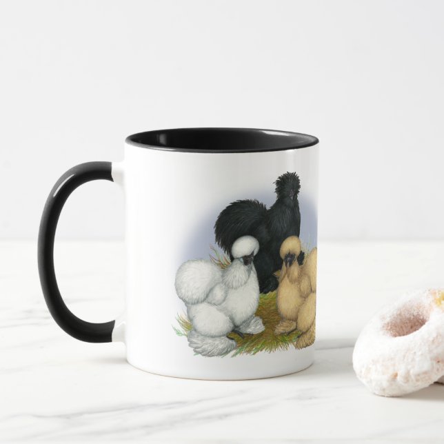 Silkie Trio Mug (With Donut)