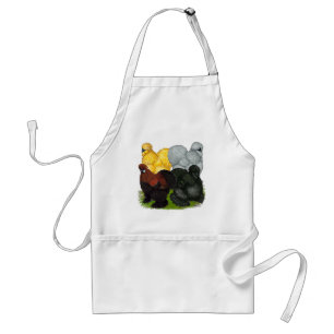 Silkies: Assorted Roosters Standard Apron