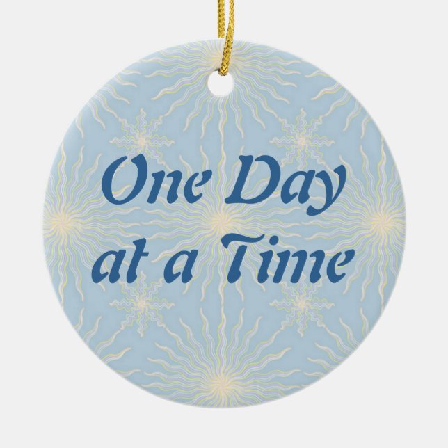 Silktones Sun Star ODAT Ceramic Tree Decoration (Front)