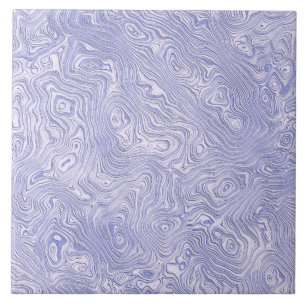 Silky Blue Moire Pattern Tile