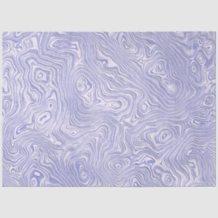 Silky Blue Moire Pattern Tissue Paper