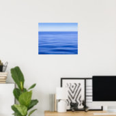Silky calm sea, blue sky, motion blur poster (Home Office)