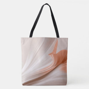 Silky Furl Touch of Peach Tote Bag