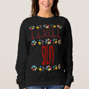 Silky I Love My Silky Dog Owner Mum Dad Puppy Sweatshirt