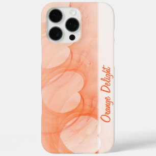 Silky Orange Heart Abstract Line iPhone 16 Pro Max Case