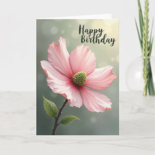 Silky Petal Birthday Card