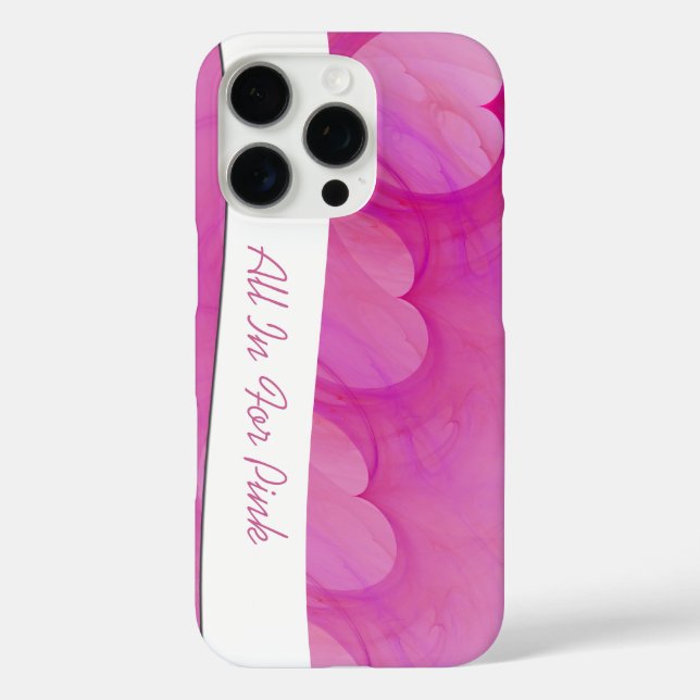 Silky Pink Heart Abstract Line Case-Mate iPhone Case (Back)