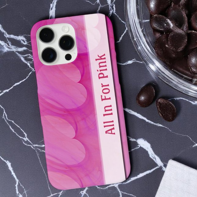 Silky Pink Heart Abstract Line Case-Mate iPhone Case (Template text phone case)