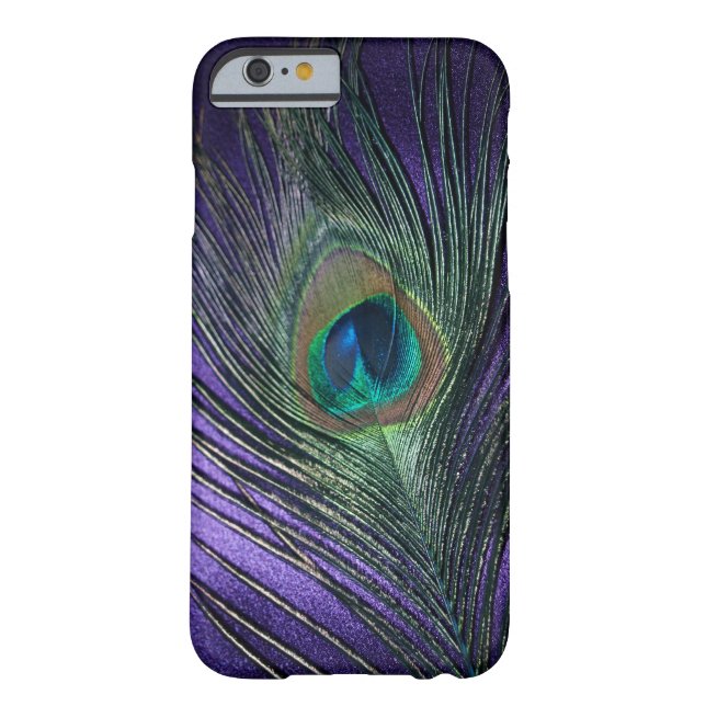 Silky Purple Peacock Feather Case-Mate iPhone Case (Back)