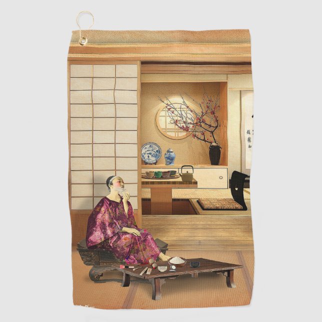 Silky Rice Powder Golf Towel (Front)