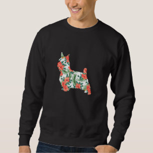 Silky Terrier Aloha Hawaiian Dog Sweatshirt